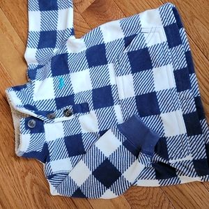 Carter's Blue Plaid Mock Neck Pullover
